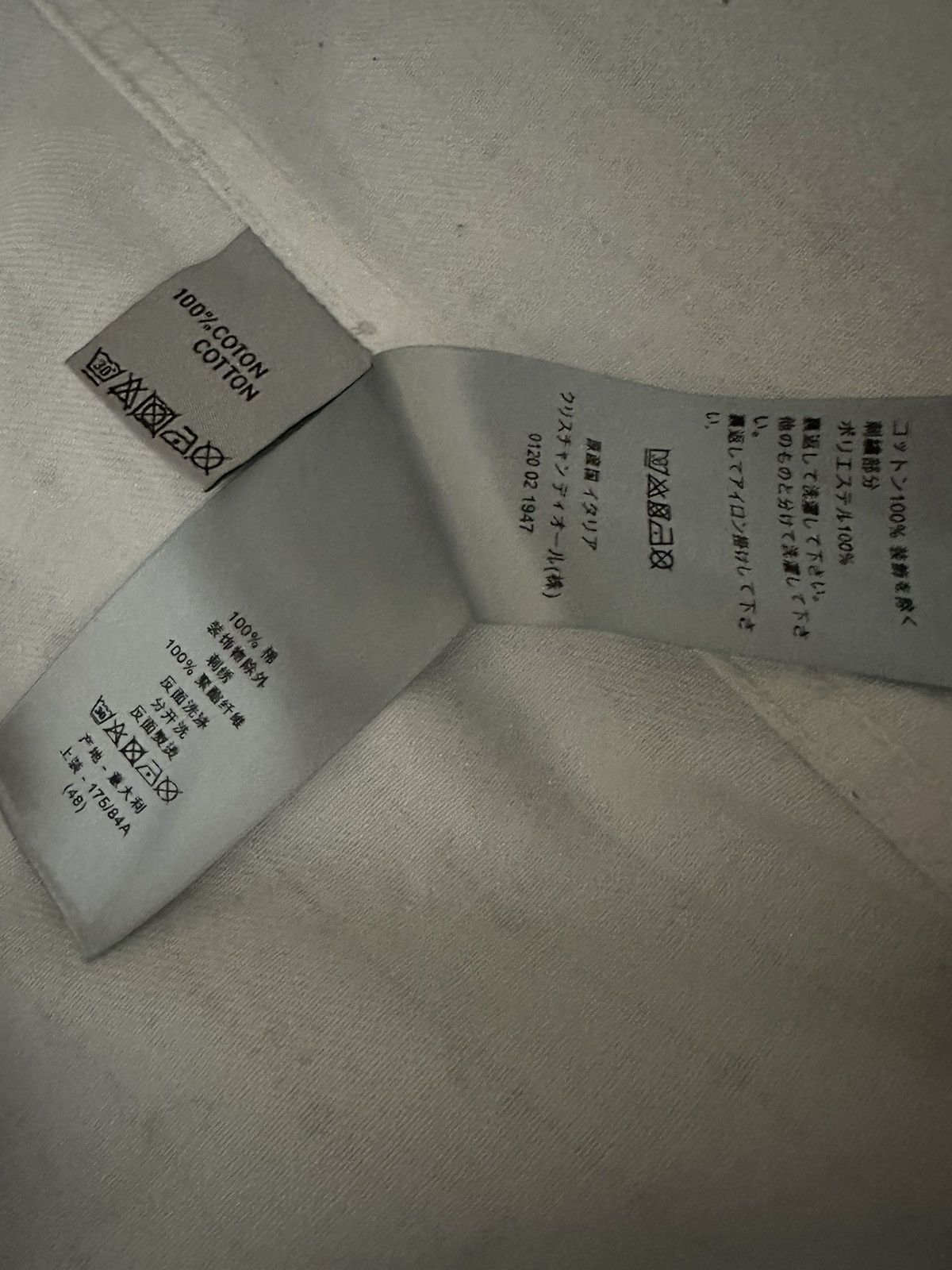 Dior Dior White Pinstriped 'CD Heart' Overshirt Size US M / EU 48-50 / 2 - 10 Thumbnail