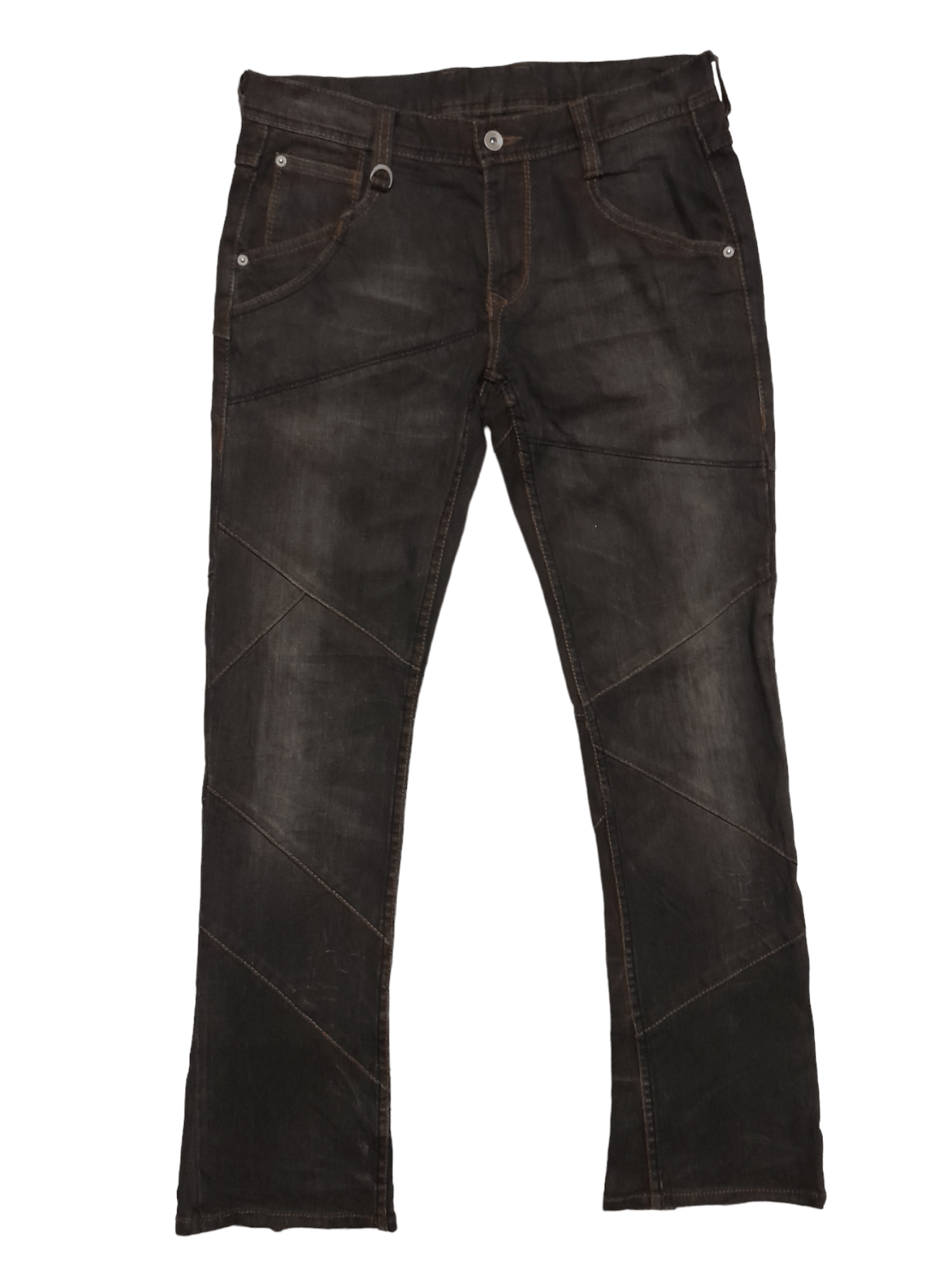 HIDEAWAYS × Japanese Brand × Matsuda Hideways Nicole Patch Denim Designer (E535) Size US 32 / EU 48 - 1 Thumbnail