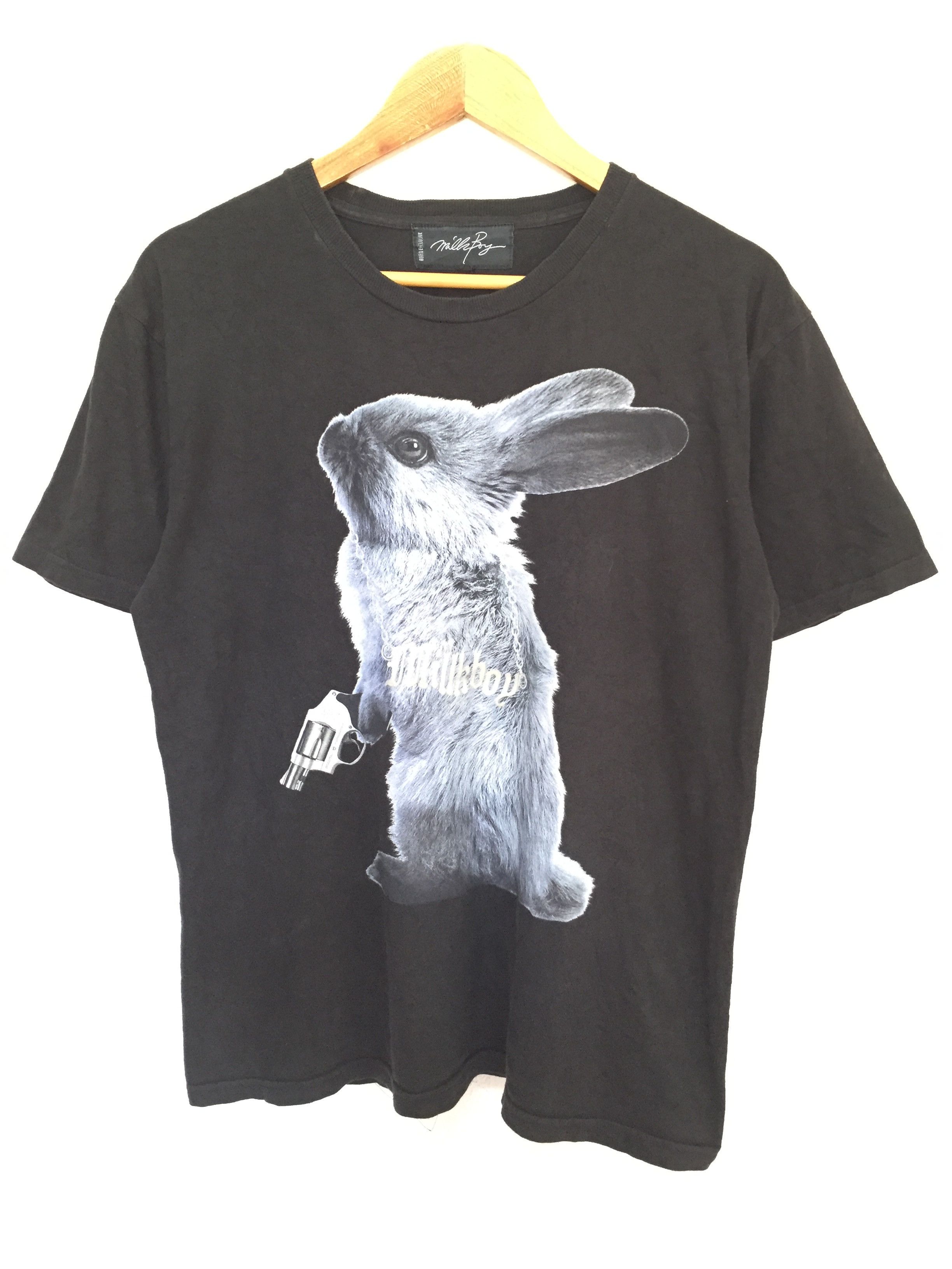 Japanese Brand MILKBOY RIOT cyber Punk rabbit tee Size US M / EU 48-50 / 2 - 2 Thumbnail