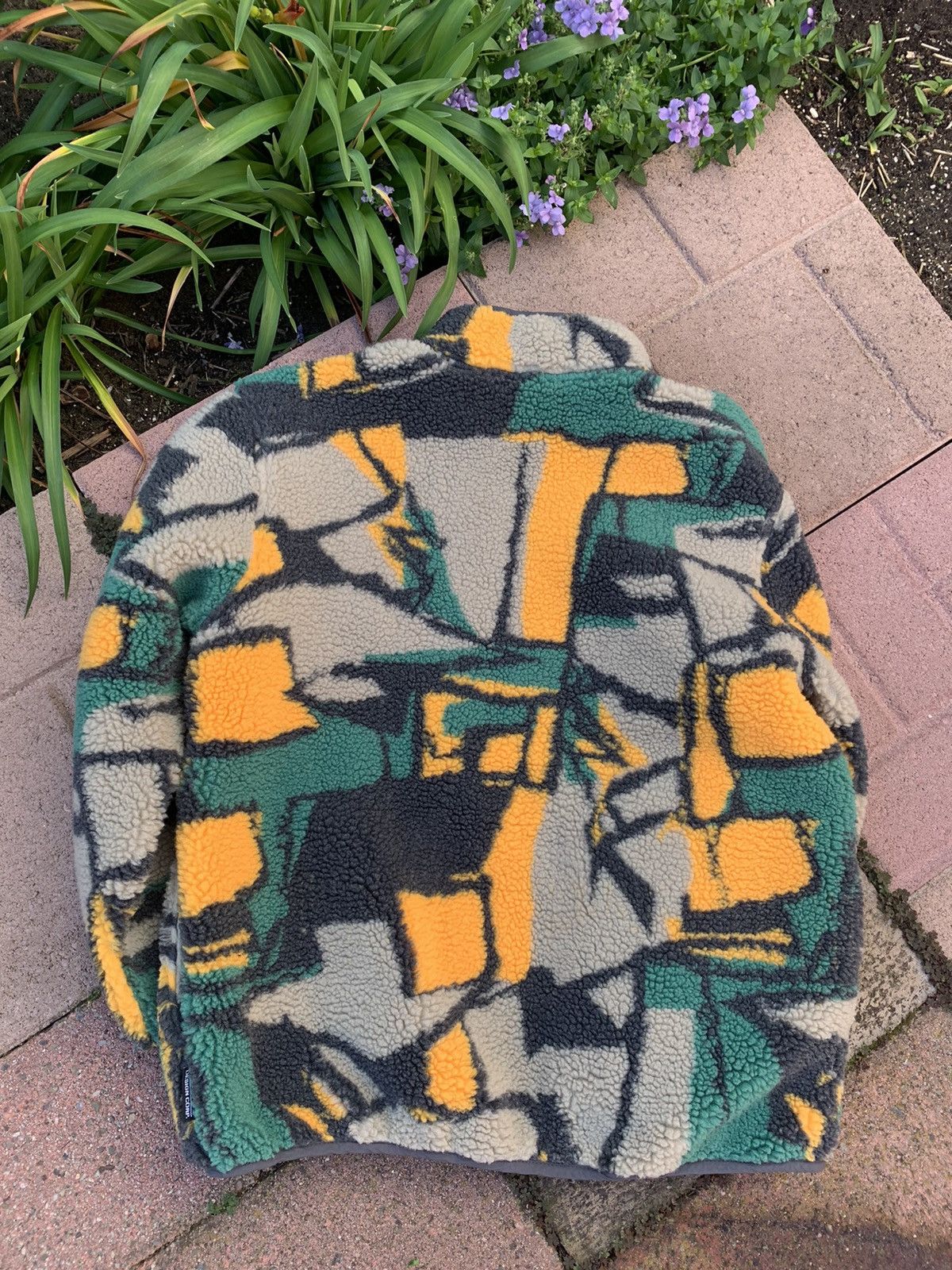 Stussy RARE GRAIL Stussy geometric block fleece pullover Size US M / EU 48-50 / 2 - 5 Thumbnail