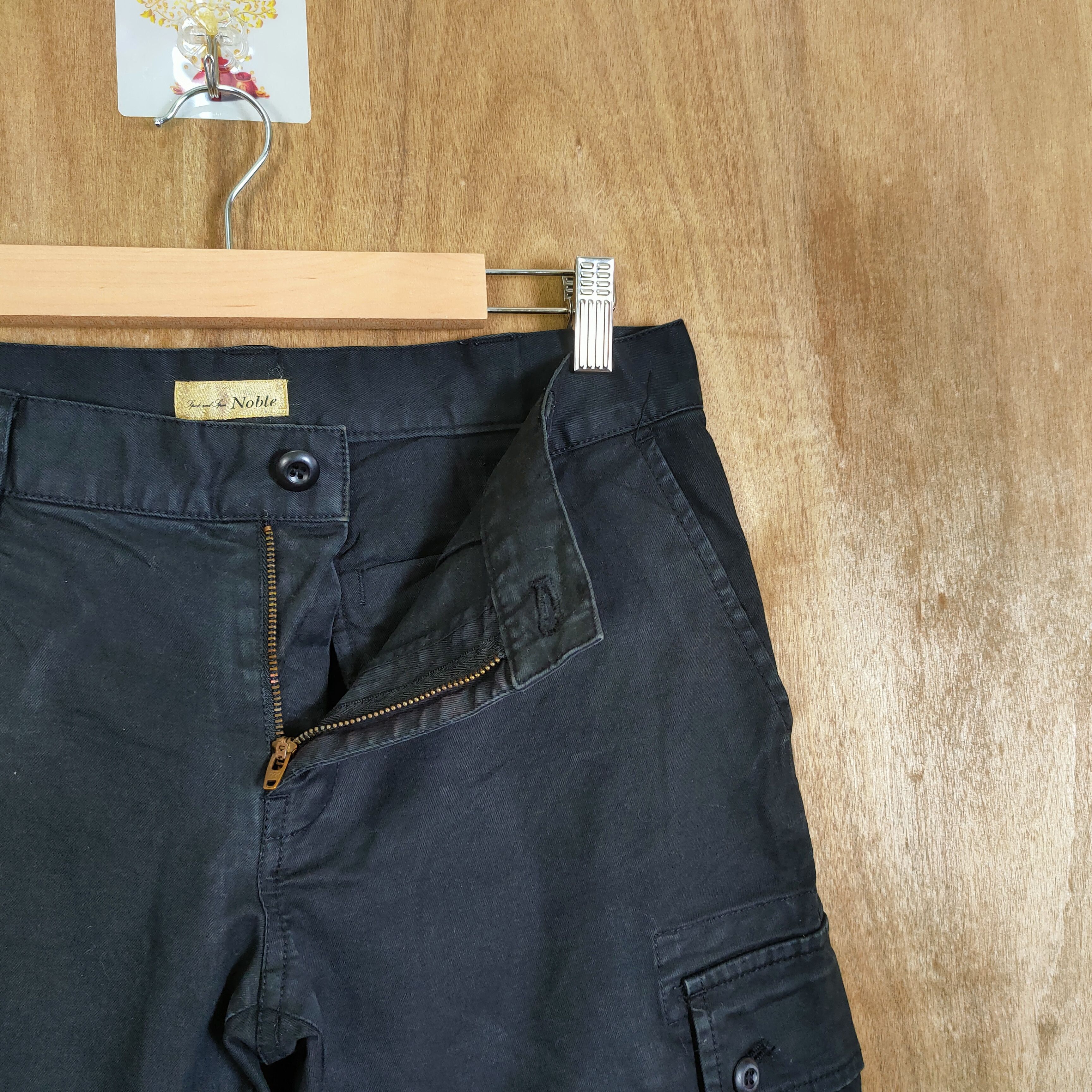 Japanese Brand NOBLE BLACK CARGO PANTS Size US 30 / EU 46 - 8 Thumbnail