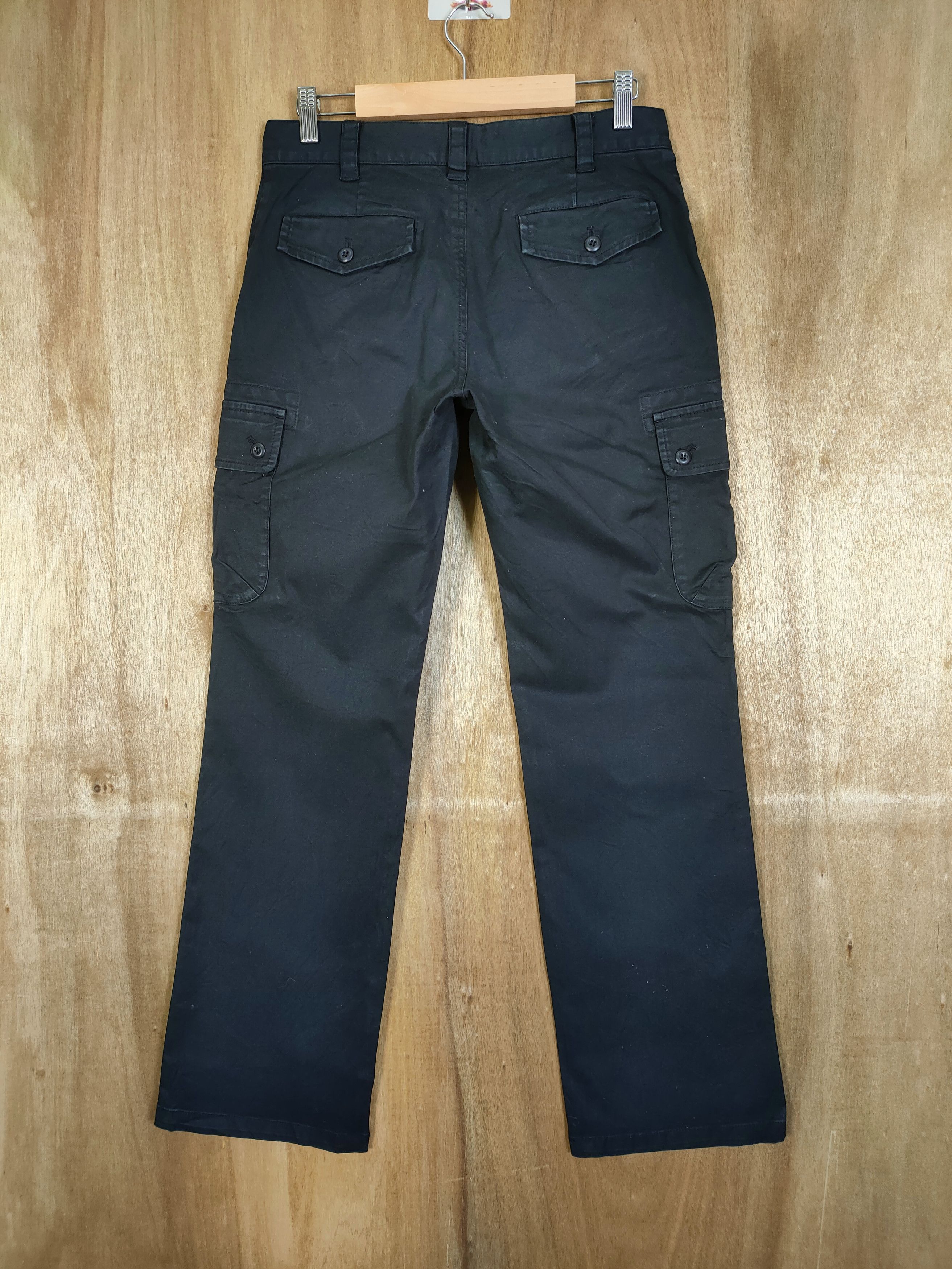 Japanese Brand NOBLE BLACK CARGO PANTS Size US 30 / EU 46 - 5 Thumbnail