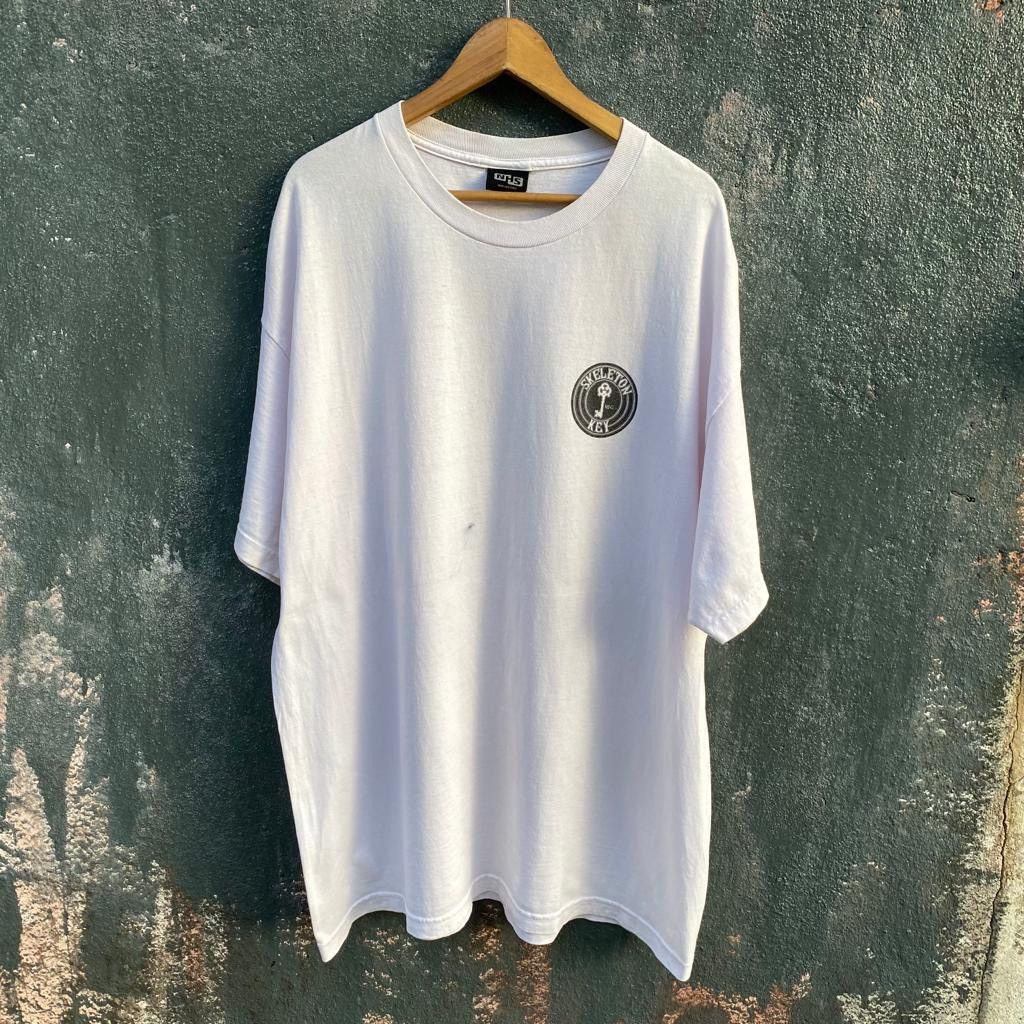Santa Cruz Skateboards Vintage Y2K NHS Skeleton Key Skateboard Tee Size US XXL / EU 58 / 5 - 3 Thumbnail