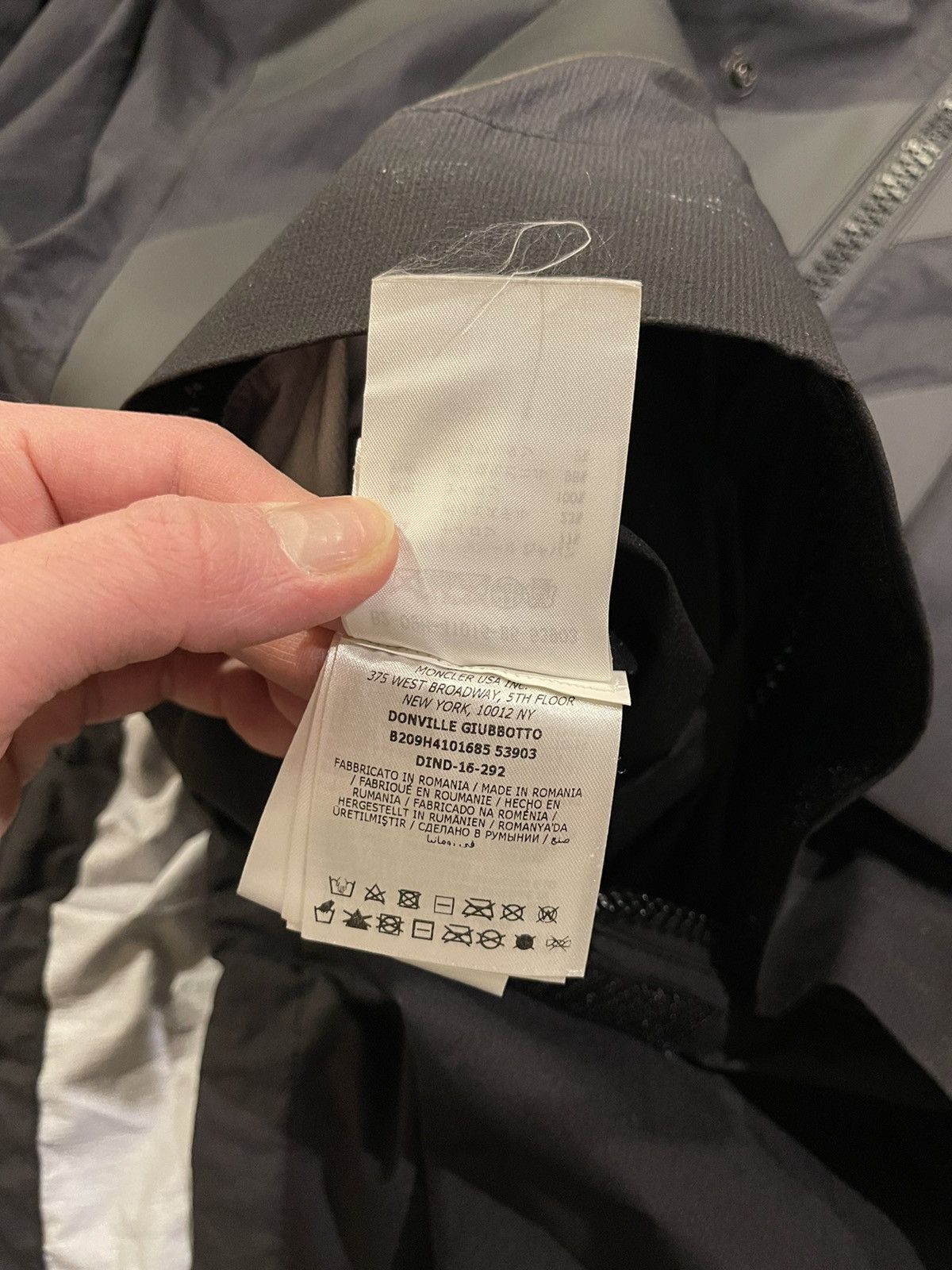 Moncler × Off-White Moncler x Off White Donville Smock Black Windbreaker Jacket Size US L / EU 52-54 / 3 - 18 Thumbnail