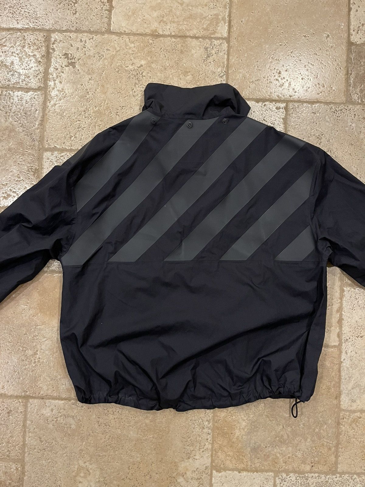 Moncler × Off-White Moncler x Off White Donville Smock Black Windbreaker Jacket Size US L / EU 52-54 / 3 - 7 Thumbnail