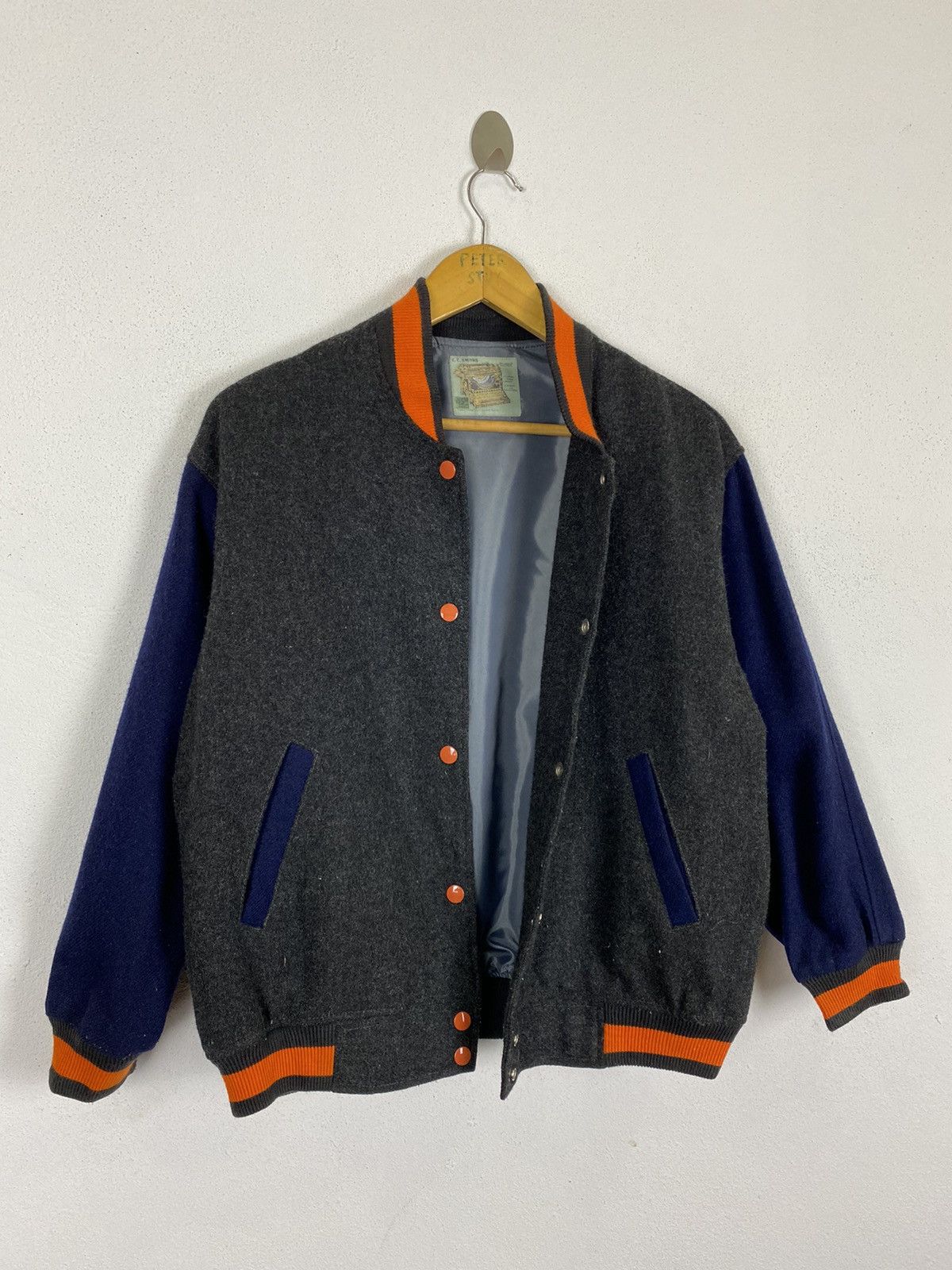The Smiths VINTAGE SMITH VARSITY JACKET WOOL FABRIC Size US M / EU 48-50 / 2 - 3 Thumbnail