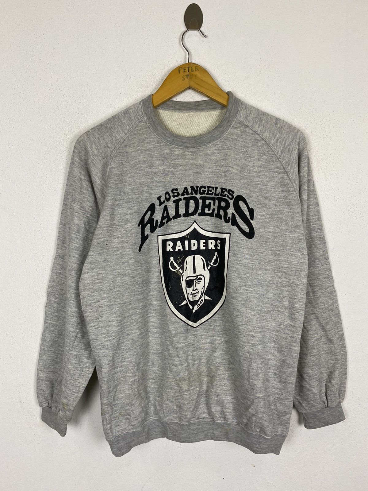 NFL VINTAGE LOS ANGELES RAIDERS BIG LOGO SWEATER Size US M / EU 48-50 / 2 - 2 Thumbnail