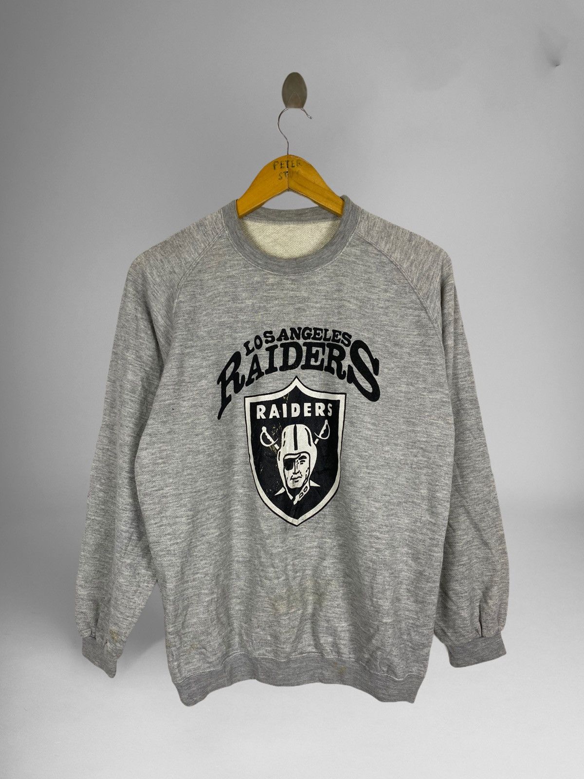 NFL VINTAGE LOS ANGELES RAIDERS BIG LOGO SWEATER Size US M / EU 48-50 / 2 - 1 Thumbnail