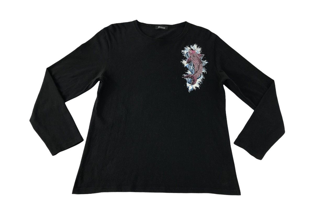 Japanese Brand Selestana Big Logo Red Koi Fish Painted Tee Size US M / EU 48-50 / 2 - 2 Thumbnail