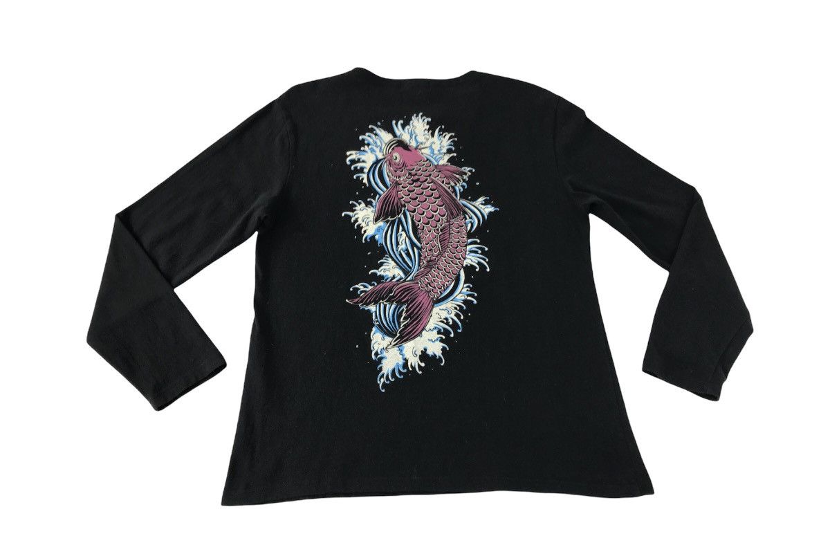 Japanese Brand Selestana Big Logo Red Koi Fish Painted Tee Size US M / EU 48-50 / 2 - 1 Thumbnail