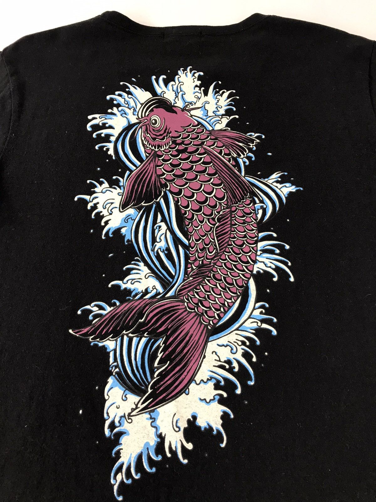 Japanese Brand Selestana Big Logo Red Koi Fish Painted Tee Size US M / EU 48-50 / 2 - 8 Thumbnail