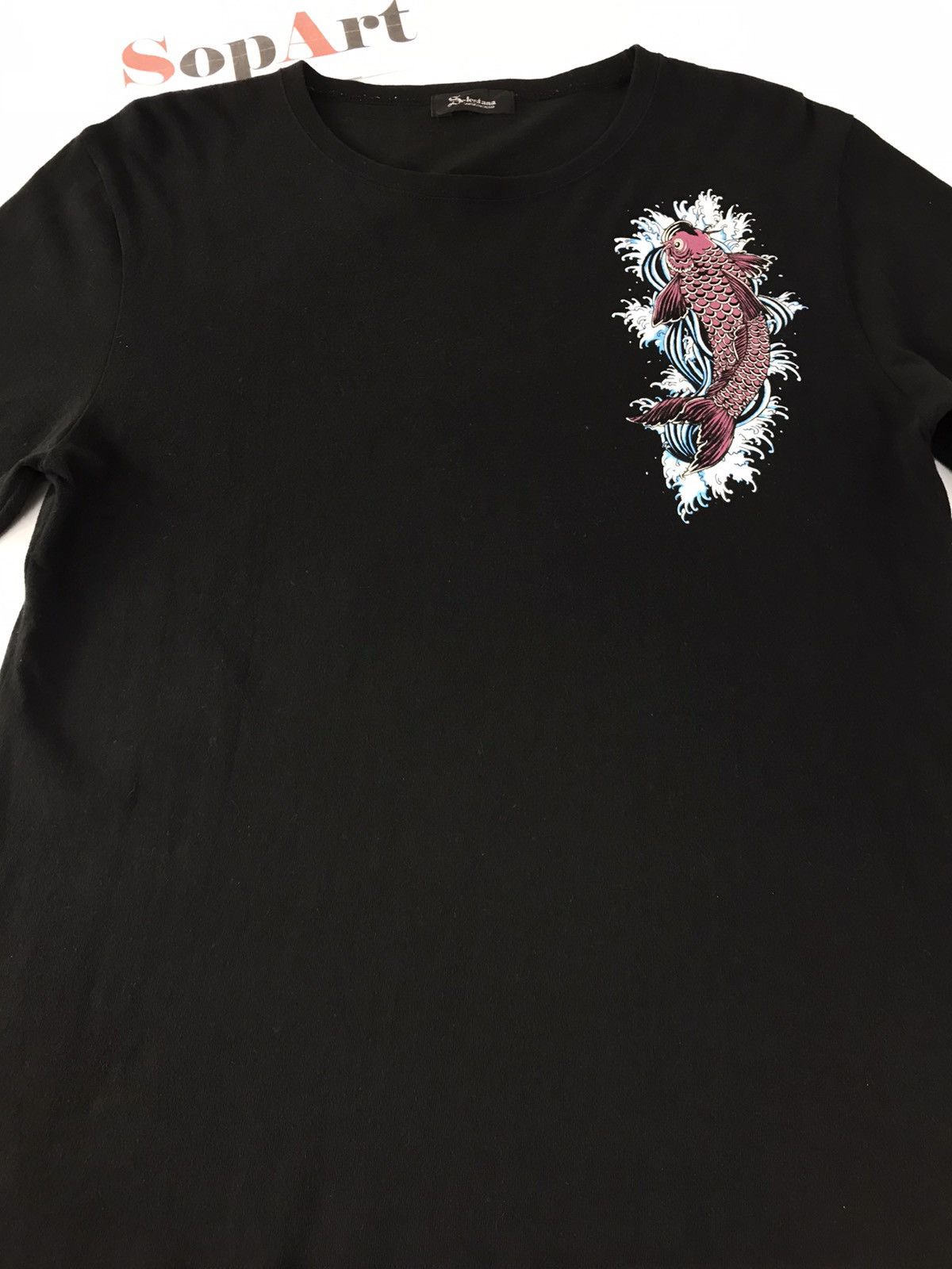 Japanese Brand Selestana Big Logo Red Koi Fish Painted Tee Size US M / EU 48-50 / 2 - 3 Thumbnail