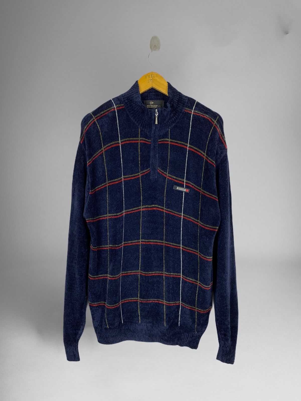 Dunlop × Vintage VINTAGE DUNLOP MOTORSPORT KNITWEAR SWEATER Size US L / EU 52-54 / 3 - 1 Thumbnail