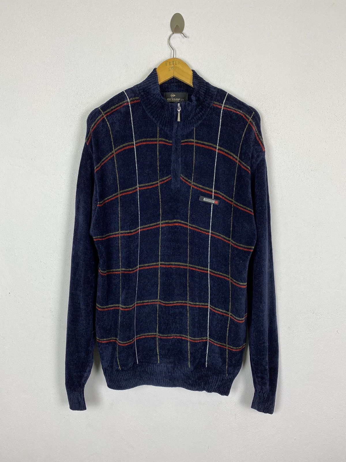 Dunlop × Vintage VINTAGE DUNLOP MOTORSPORT KNITWEAR SWEATER Size US L / EU 52-54 / 3 - 2 Thumbnail