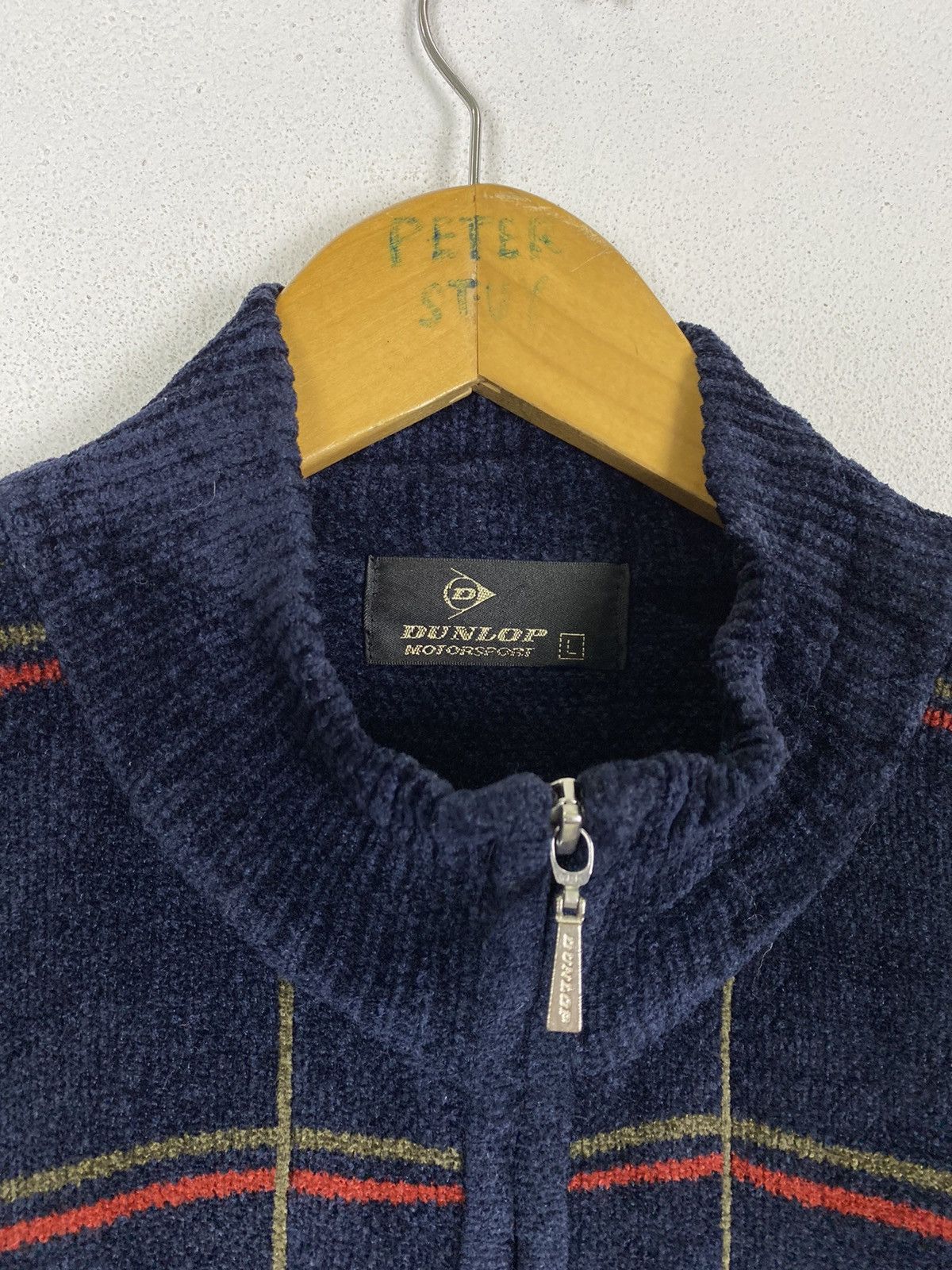 Dunlop × Vintage VINTAGE DUNLOP MOTORSPORT KNITWEAR SWEATER Size US L / EU 52-54 / 3 - 4 Thumbnail