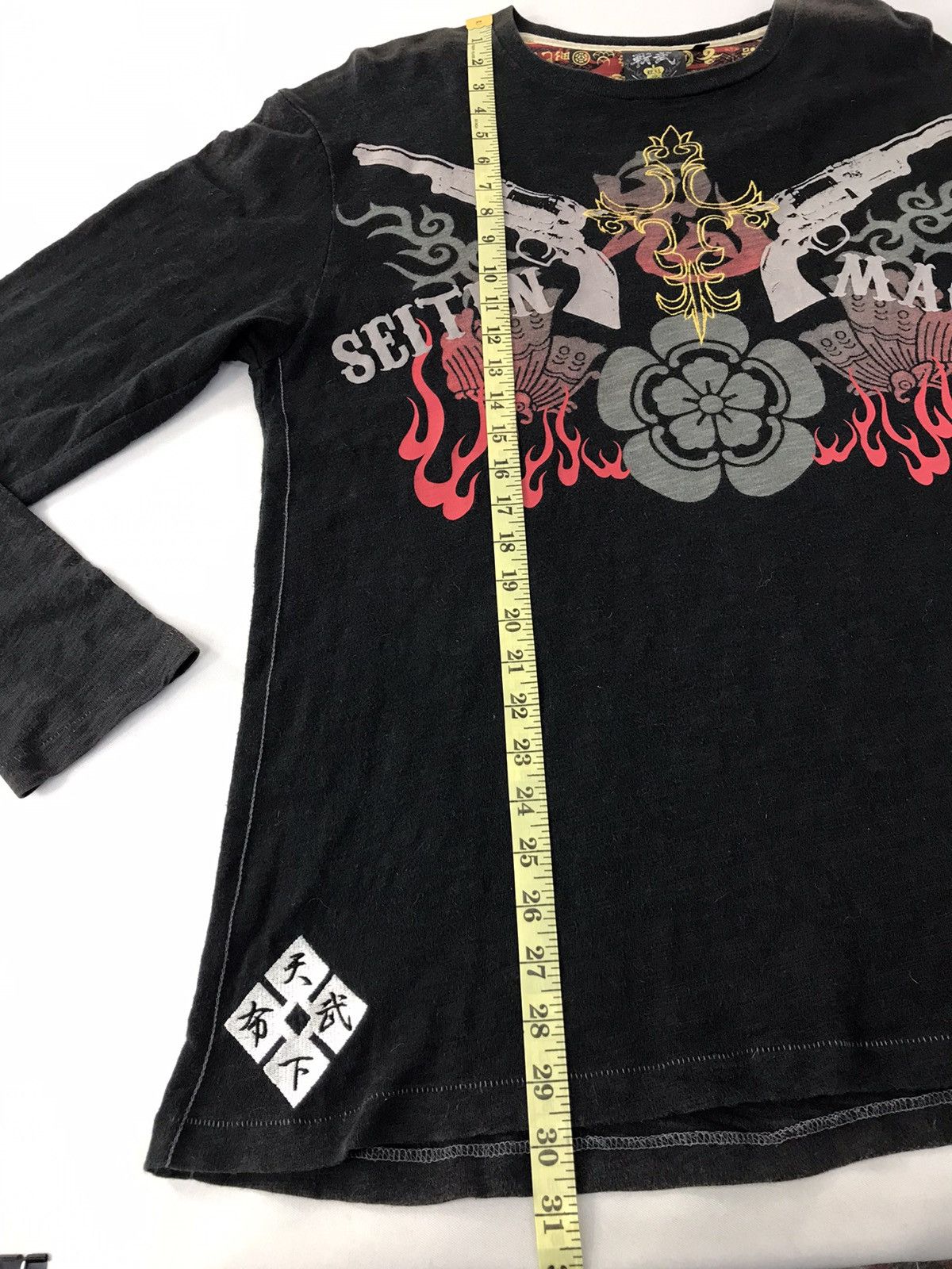 Japanese Brand × Vintage Vintage Seiten Maoou Art Faded Colour Skull Design Size US L / EU 52-54 / 3 - 15 Thumbnail