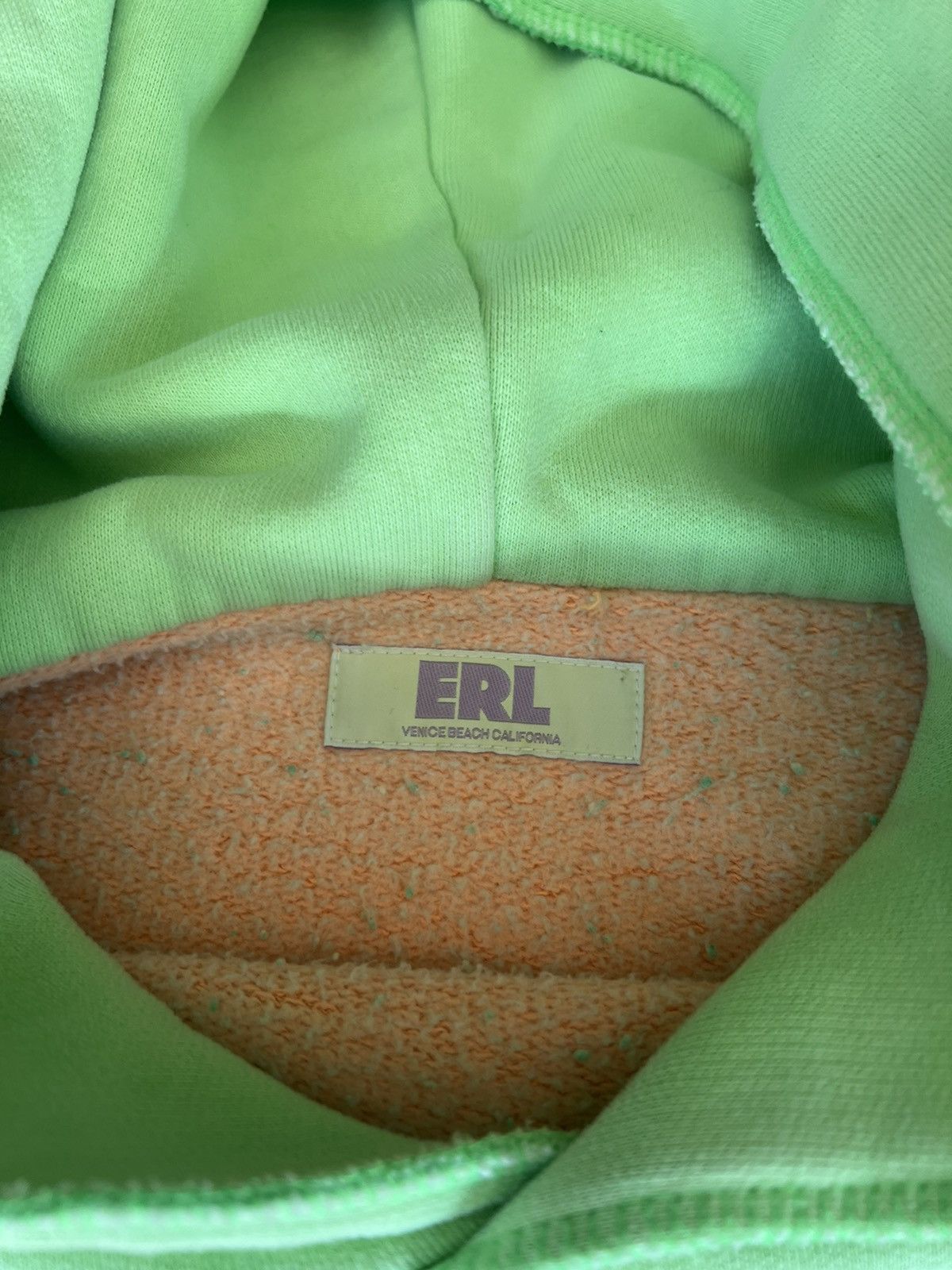 ERL 2021 ERL Swirl Hoodie Sweatshirt Green Orange Size US XL / EU 56 / 4 - 5 Thumbnail