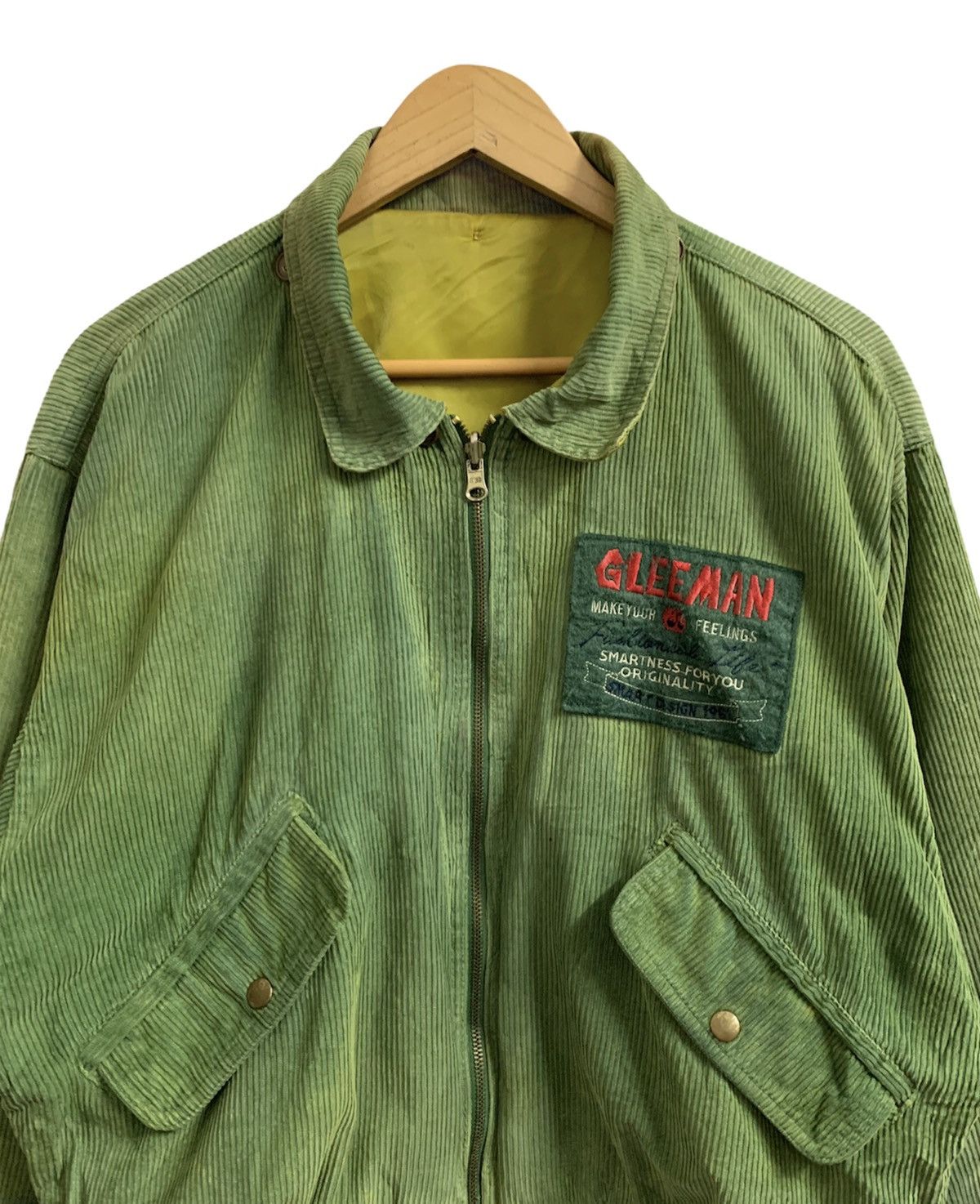 Japanese Brand Gleeman Corduroy Reversible Bomber Jacket Size US M / EU 48-50 / 2 - 5 Thumbnail