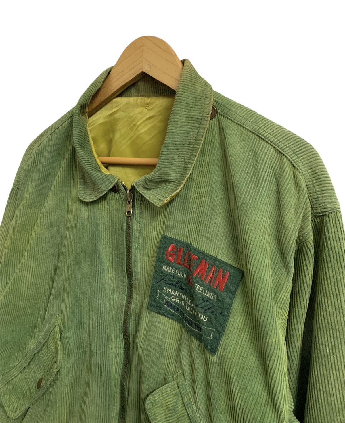 Japanese Brand Gleeman Corduroy Reversible Bomber Jacket Size US M / EU 48-50 / 2 - 4 Thumbnail