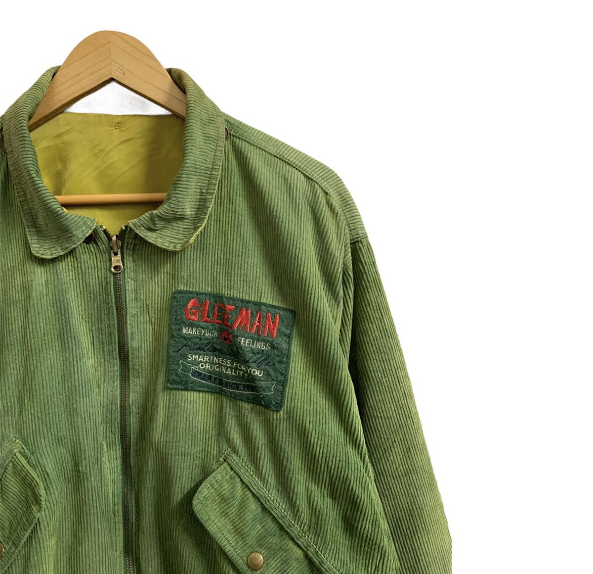 Japanese Brand Gleeman Corduroy Reversible Bomber Jacket Size US M / EU 48-50 / 2 - 3 Thumbnail