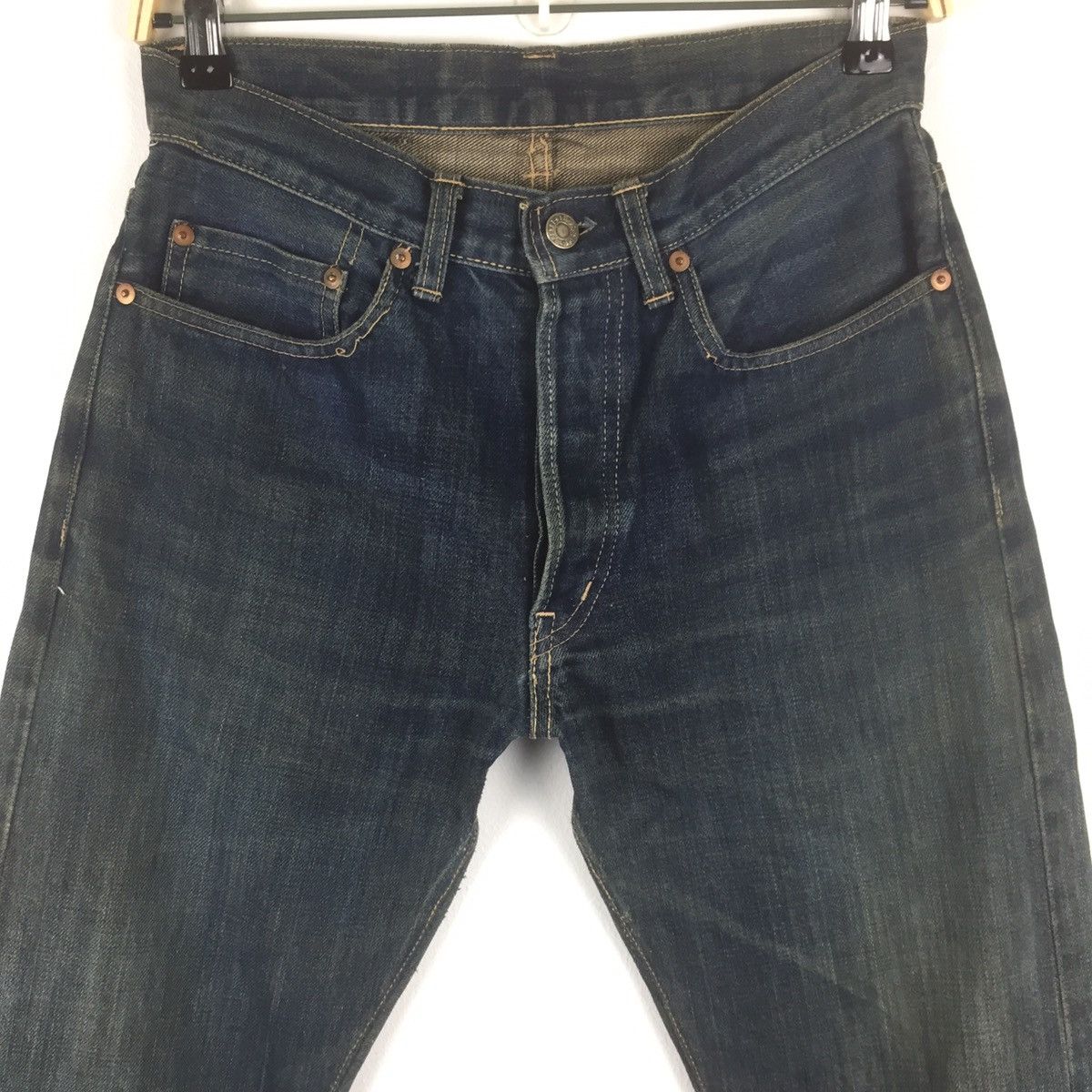 HOLLYWOOD RANCH MARKET × Japanese Brand × Vintage Vintage HR Market Jeans selvedge distressed denim Size US 29 - 3 Thumbnail