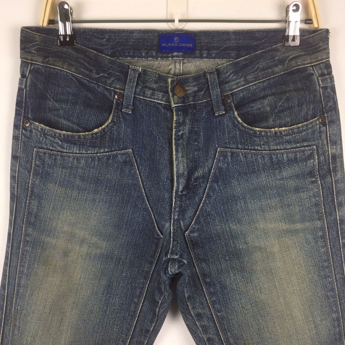 Japanese Brand Walking jumper double knee patchwork nice design Size US 32 / EU 48 - 1 Thumbnail