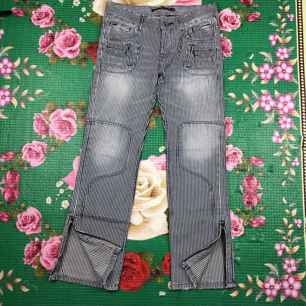 Designer × Japanese Brand Vintage heritage store hickory stripe double knee Size US 32 / EU 48 - 1 Thumbnail
