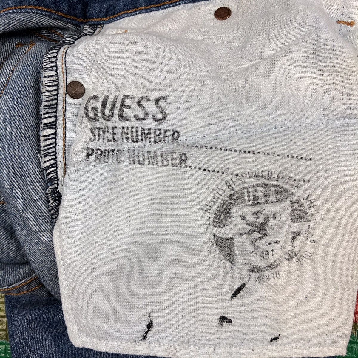 Guess × Vintage Vintage GUESS tactical pocket bootcut flare jeans Size US 35 - 8 Thumbnail