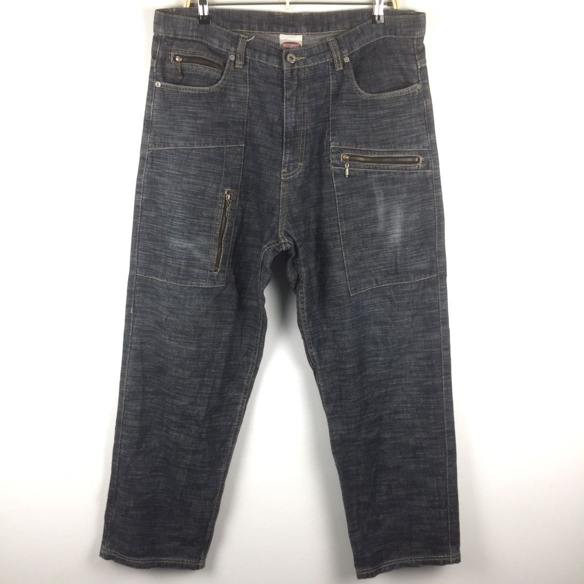 Japanese Brand × MasterPiece × Vintage Vintage Masterpiece jeans multiple pocket nice design Size US 36 / EU 52 - 2 Thumbnail