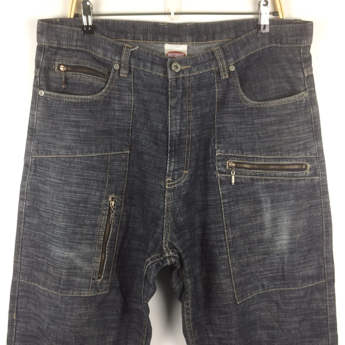 Japanese Brand × MasterPiece × Vintage Vintage Masterpiece jeans multiple pocket nice design Size US 36 / EU 52 - 1 Thumbnail