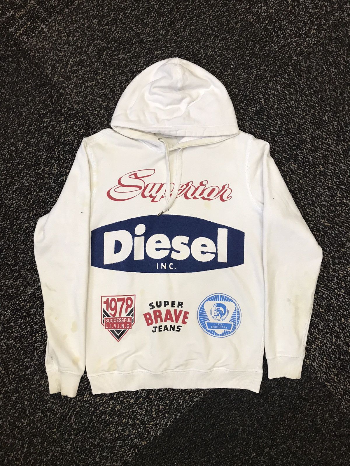 Diesel × Vintage VINTAGE DIESEL SWEATSHIRT HOODIE VERY RARE DESIGN Size US M / EU 48-50 / 2 - 1 Thumbnail