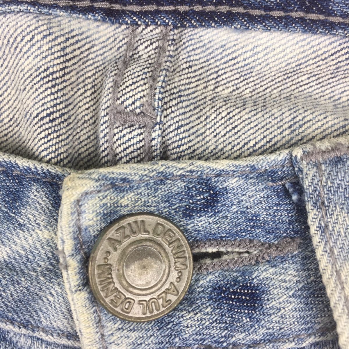 Japanese Brand × Vintage Vintage azul by moussy skinny leg tie dye like skeleton Size 28" / US 6 / IT 42 - 6 Thumbnail