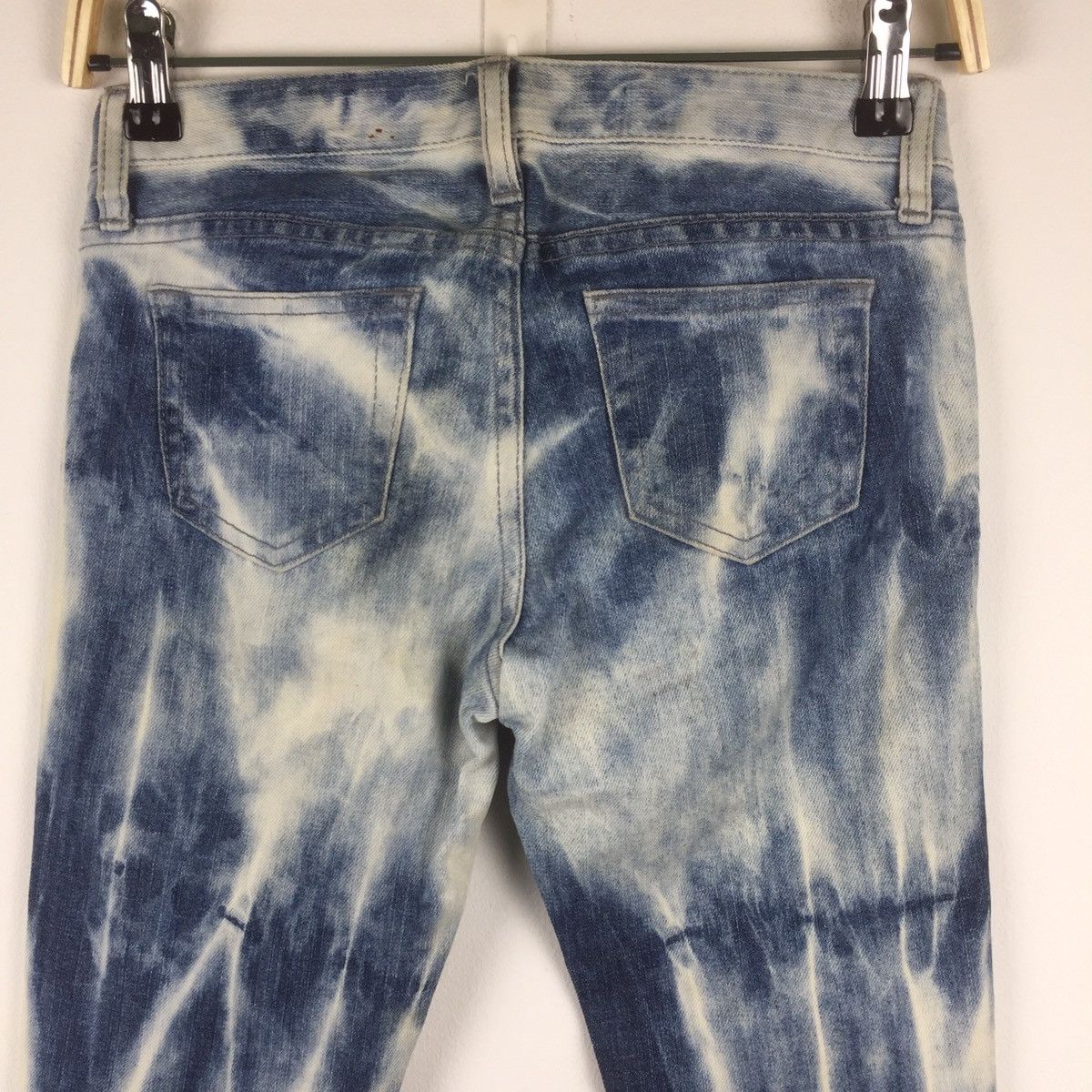 Japanese Brand × Vintage Vintage azul by moussy skinny leg tie dye like skeleton Size 28" / US 6 / IT 42 - 7 Thumbnail