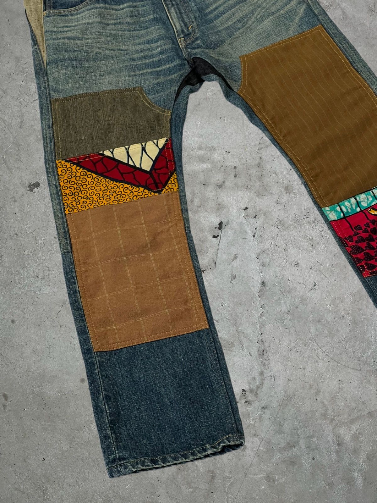 Comme des Garcons SS/15 Junya Watanabe Patchwork Reconstructed Denims Size US 32 / EU 48 - 5 Thumbnail