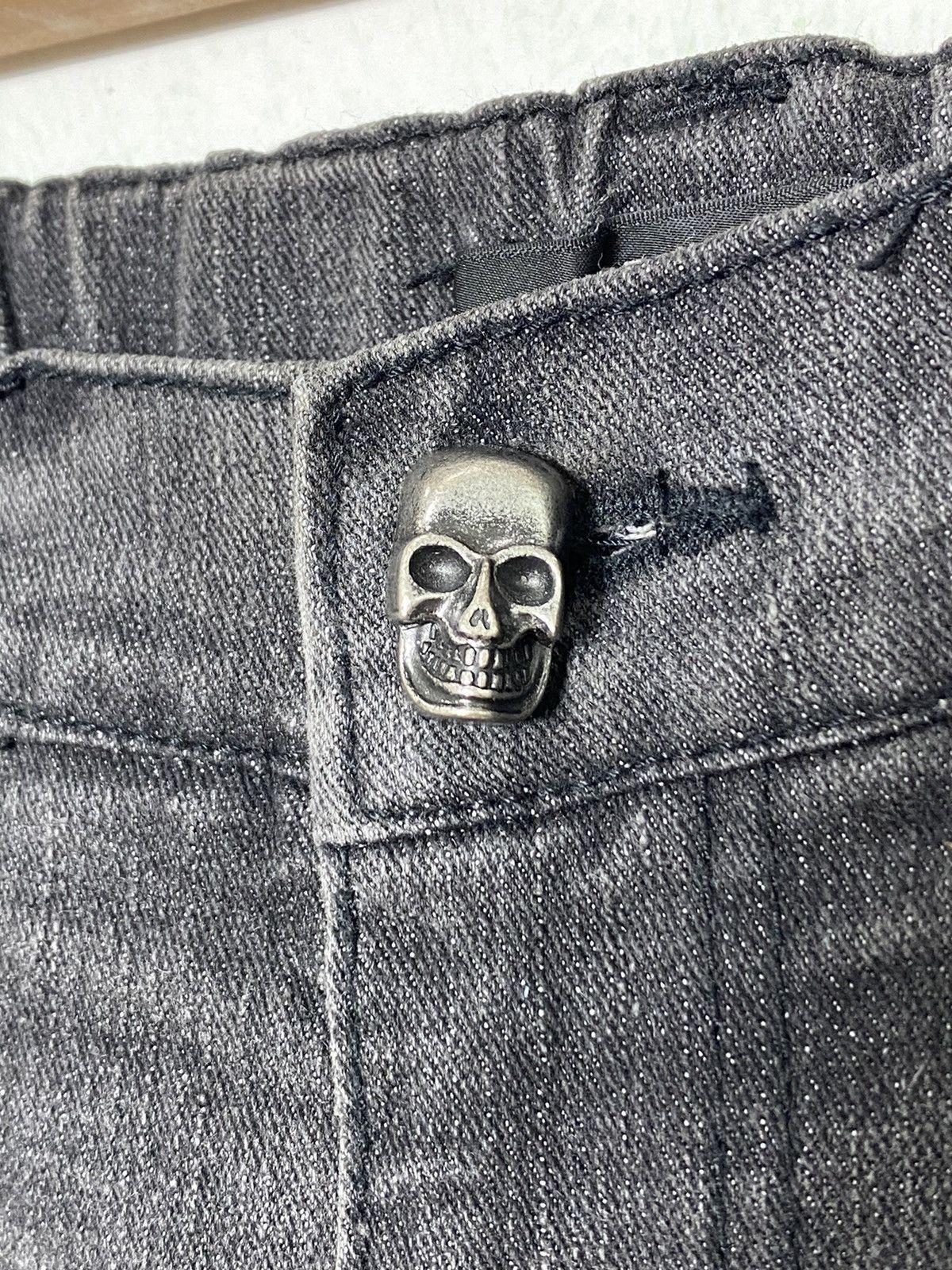 Japanese Brand Vintage Gladnews Chrome Skulls Hearts Denim Size 27" / US 4 / IT 40 - 7 Thumbnail