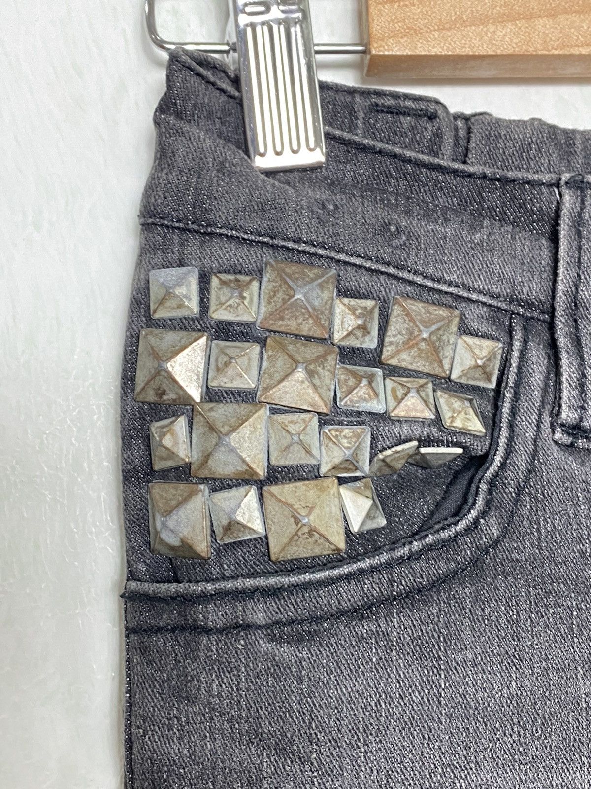 Japanese Brand Vintage Gladnews Chrome Skulls Hearts Denim Size 27" / US 4 / IT 40 - 5 Thumbnail
