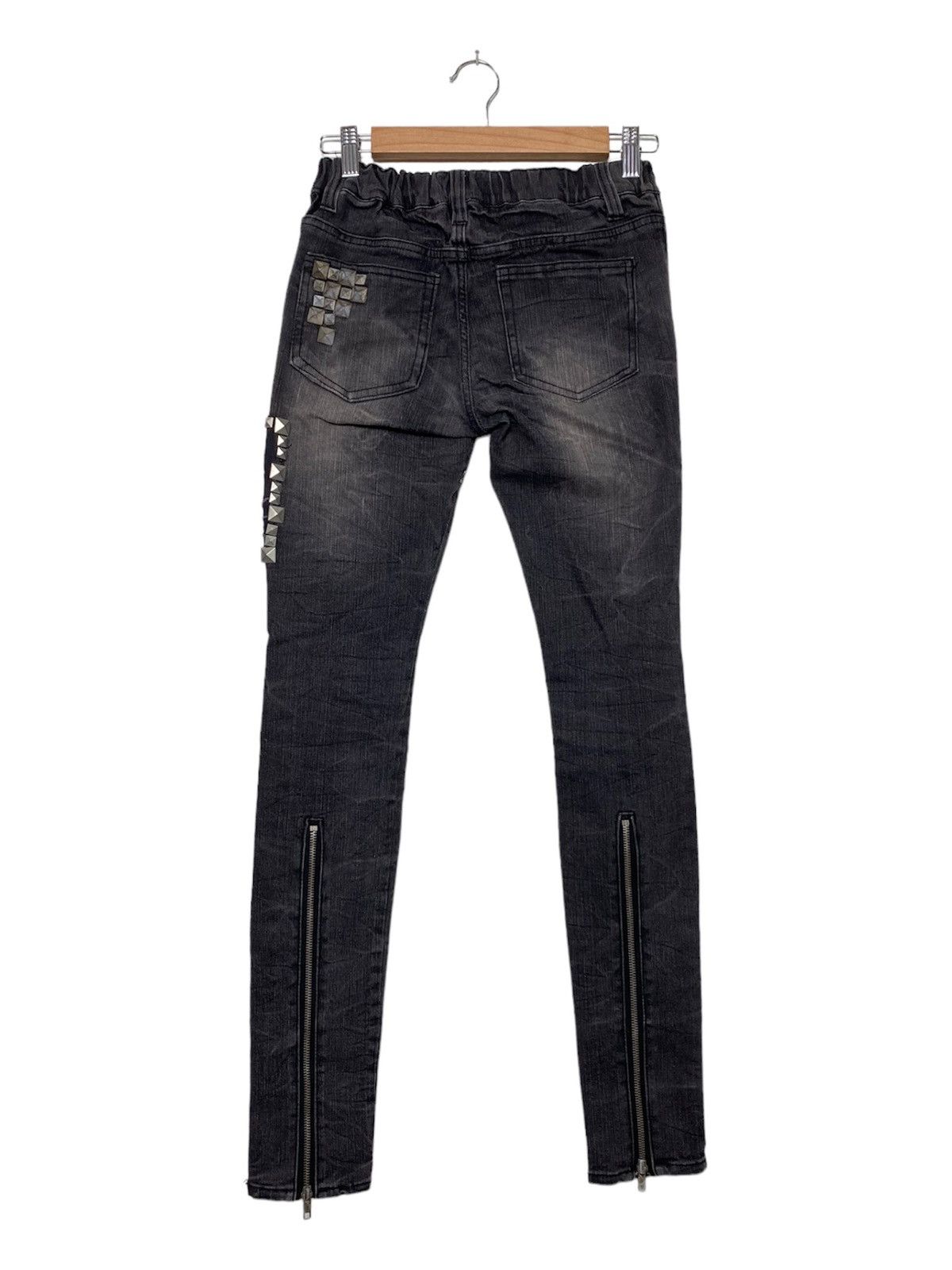 Japanese Brand Vintage Gladnews Chrome Skulls Hearts Denim Size 27" / US 4 / IT 40 - 3 Thumbnail