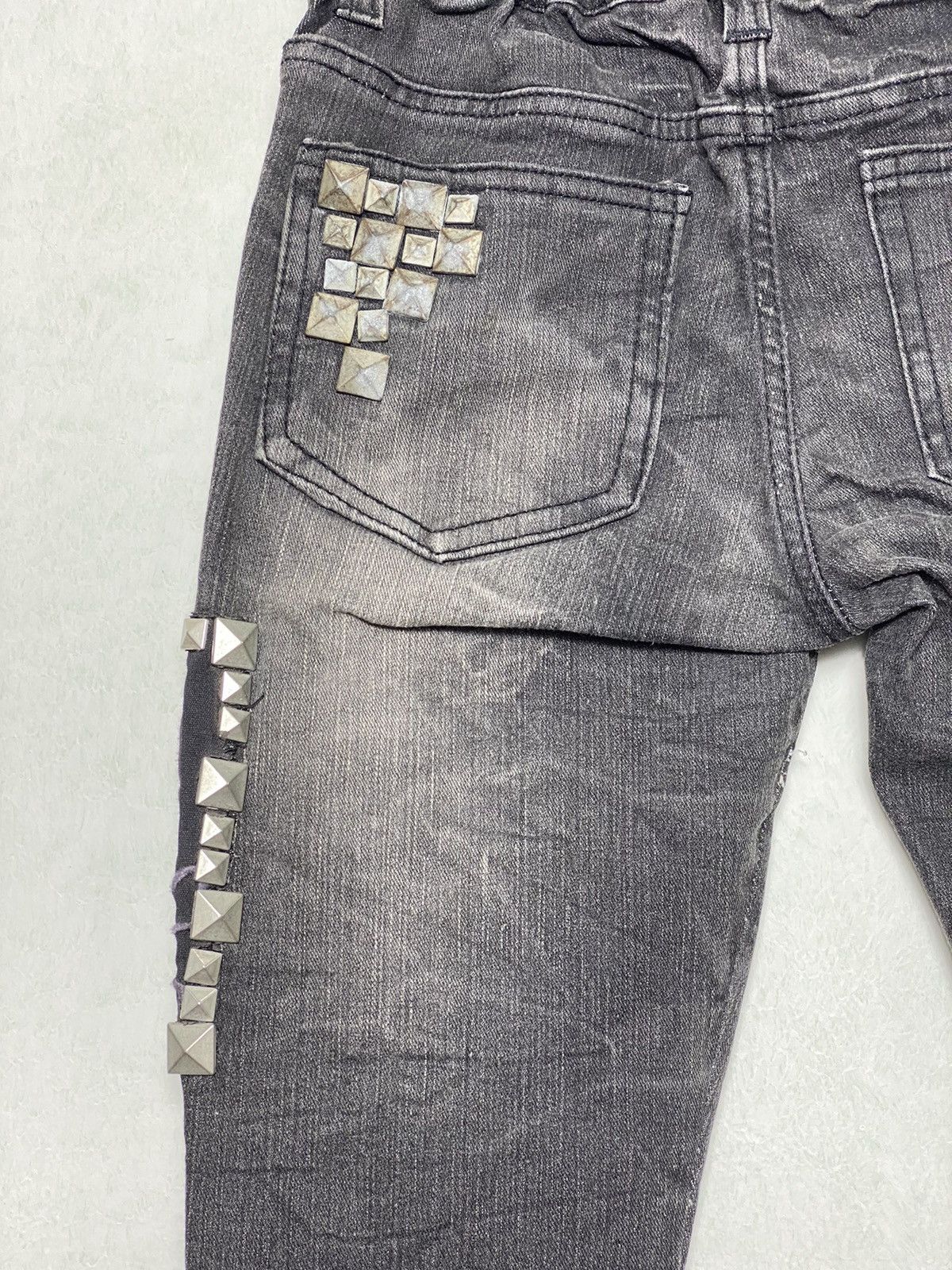 Japanese Brand Vintage Gladnews Chrome Skulls Hearts Denim Size 27" / US 4 / IT 40 - 10 Thumbnail