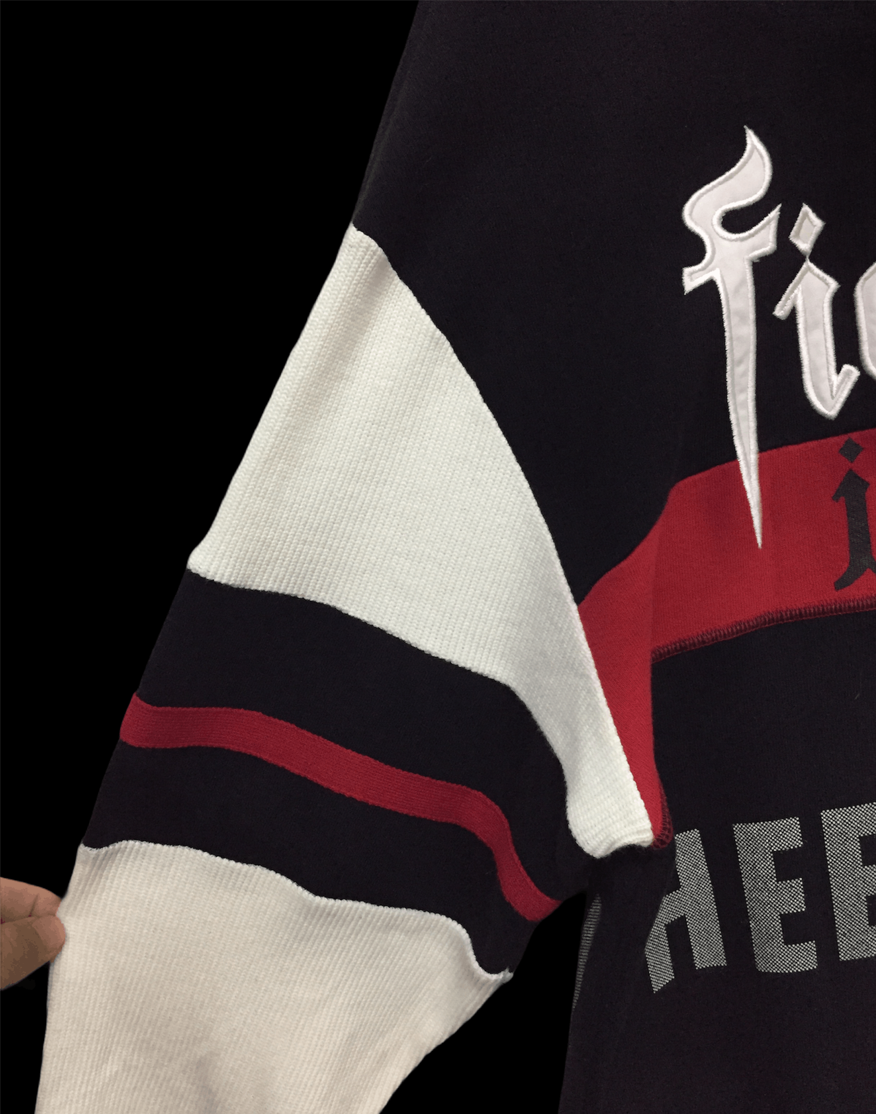 Yoshiyuki Konishi AW1999 FICCE hybrid 'Muttley' block sweatshirt Size US L / EU 52-54 / 3 - 8 Thumbnail
