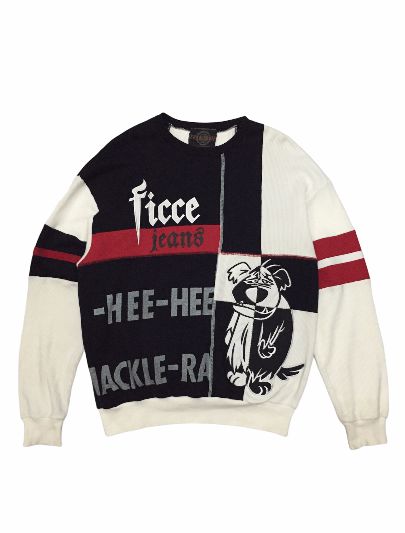 Yoshiyuki Konishi AW1999 FICCE hybrid 'Muttley' block sweatshirt Size US L / EU 52-54 / 3 - 1 Thumbnail