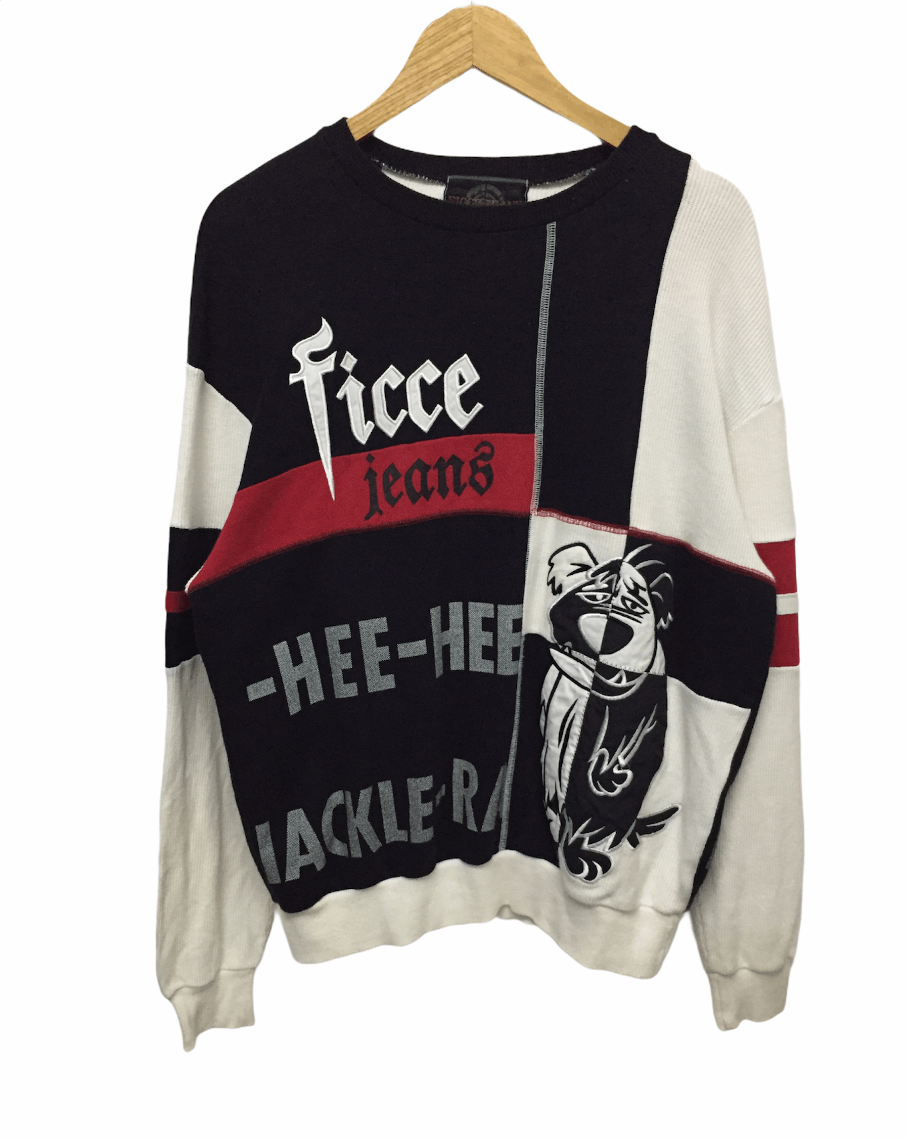 Yoshiyuki Konishi AW1999 FICCE hybrid 'Muttley' block sweatshirt Size US L / EU 52-54 / 3 - 3 Thumbnail