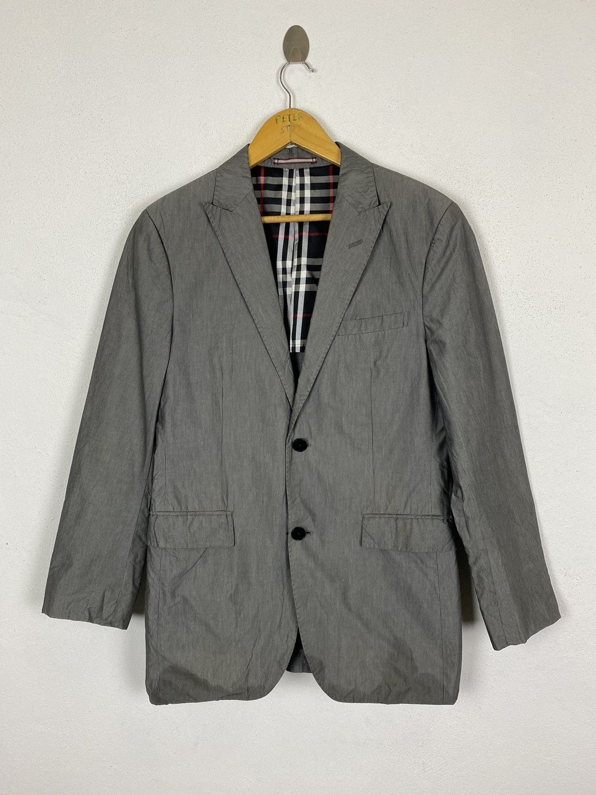 Burberry BURBERRY BLACK LABEL COTTON BLAZER Size US M / EU 48-50 / 2 - 2 Thumbnail