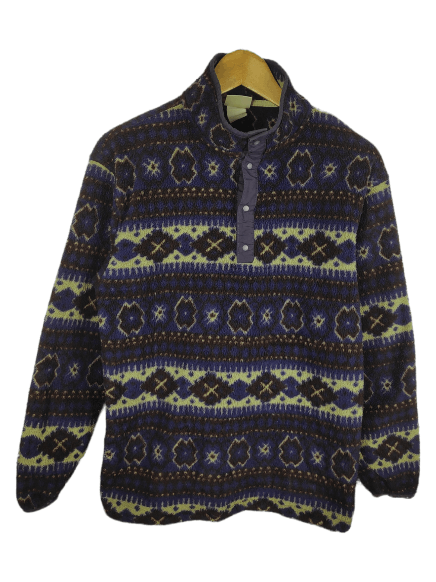 L.L. Bean Vintage LL Bean Freeport Maine Aztec Fleece Jacket Size US M / EU 48-50 / 2 - 1 Thumbnail