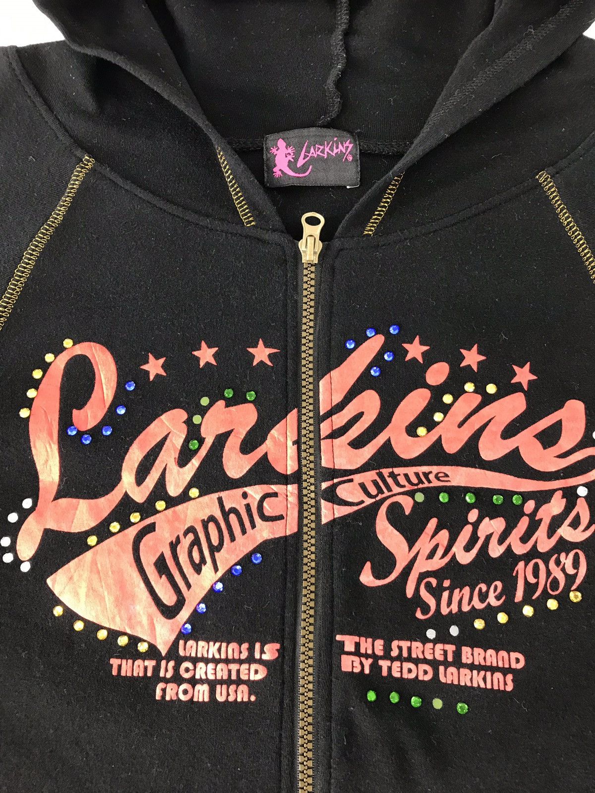 Japanese Brand Larkins Graphic Culture Sweatshirt Hoodie Size US S / EU 44-46 / 1 - 4 Thumbnail
