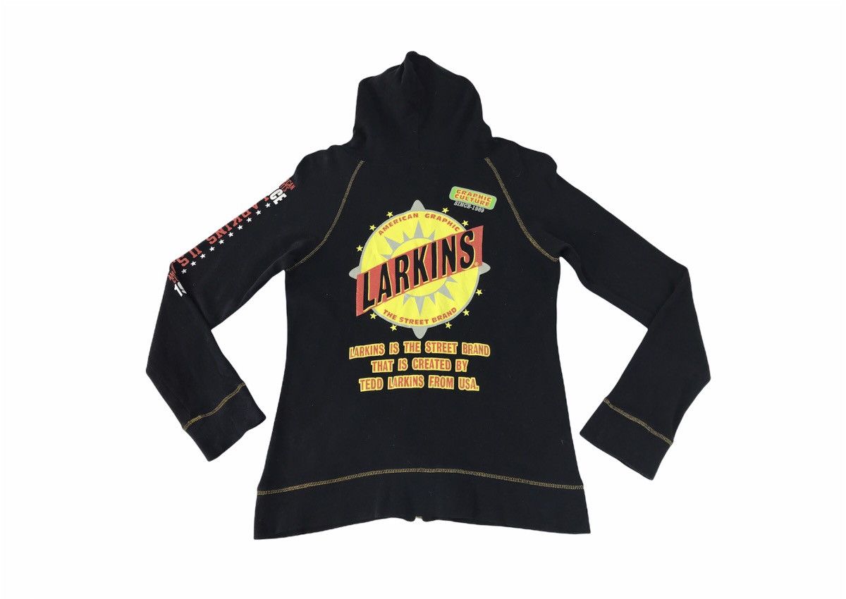 Japanese Brand Larkins Graphic Culture Sweatshirt Hoodie Size US S / EU 44-46 / 1 - 2 Thumbnail