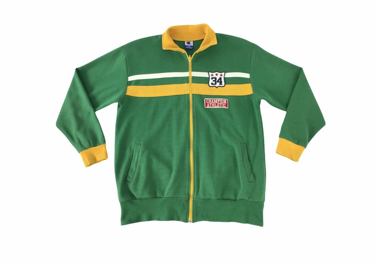 Champion × Vintage Vintage Sweater Champion Athletic Zipper Double Pocket Size US M / EU 48-50 / 2 - 1 Thumbnail