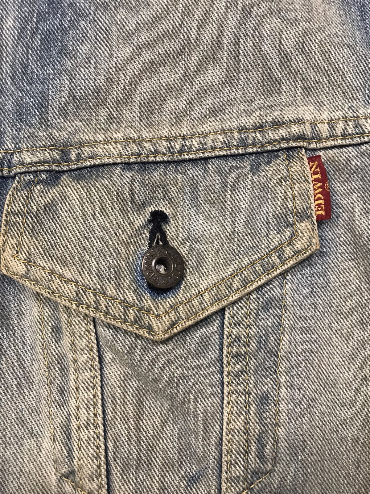 Edwin × Vintage Vintage Edwin Faded Colour Distressed Jacket Jeans Size US L / EU 52-54 / 3 - 7 Thumbnail