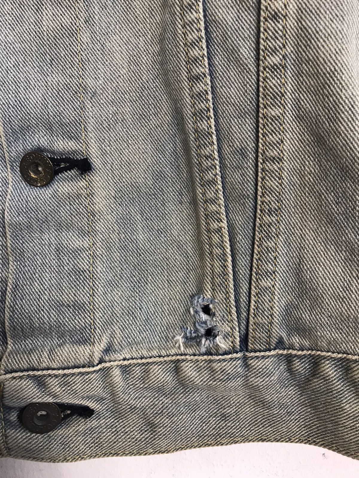 Edwin × Vintage Vintage Edwin Faded Colour Distressed Jacket Jeans Size US L / EU 52-54 / 3 - 4 Thumbnail