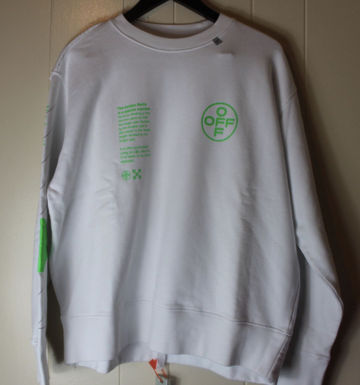 image of Off White Off-White Arch Shapes Incompiuto Sweatshirt, Men's (Size XS)