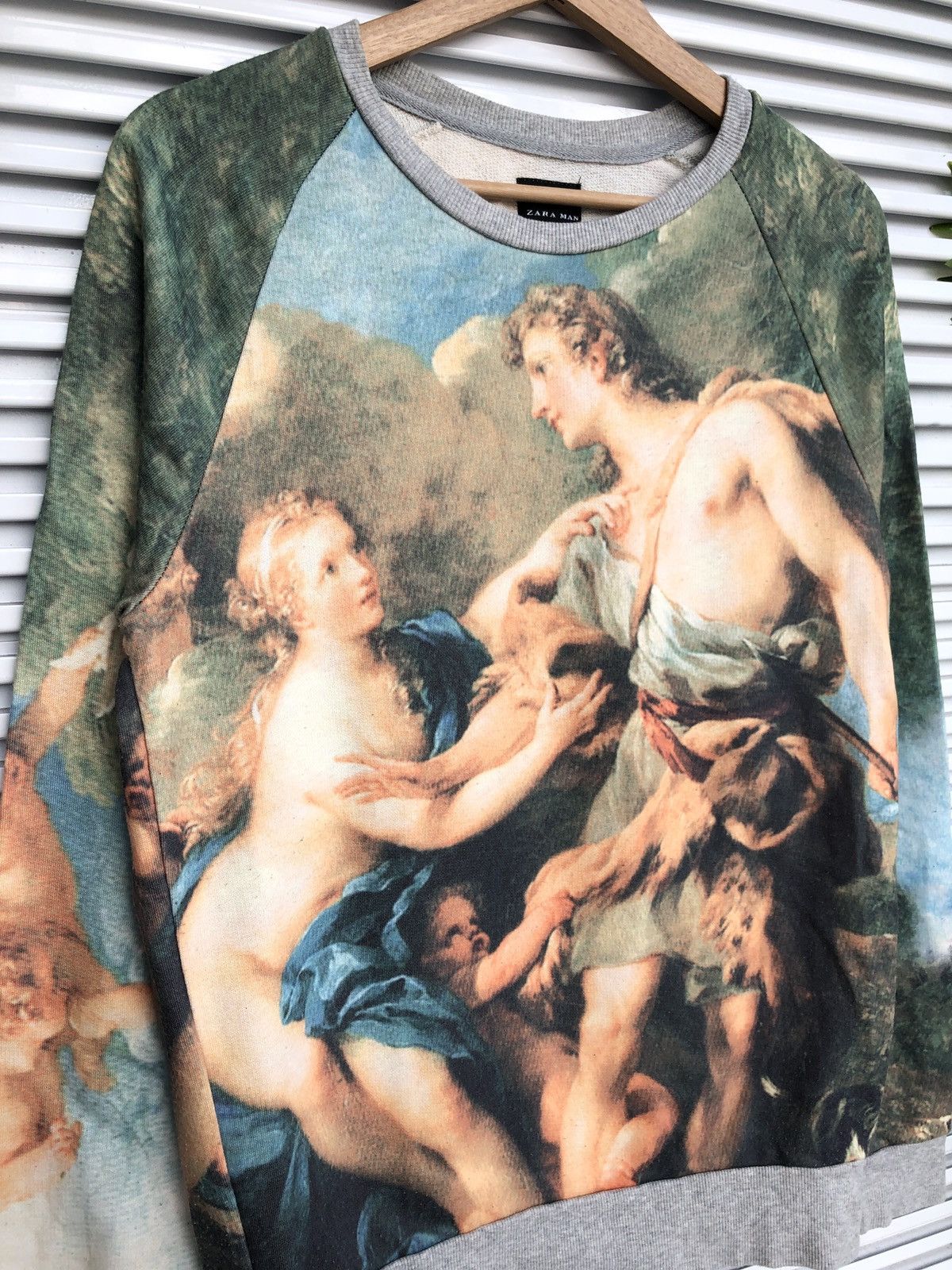 Japanese Brand × Vintage × Zara Vintage Zara Full Print Crewneck/Travis Flacko Scott Size US M / EU 48-50 / 2 - 2 Thumbnail